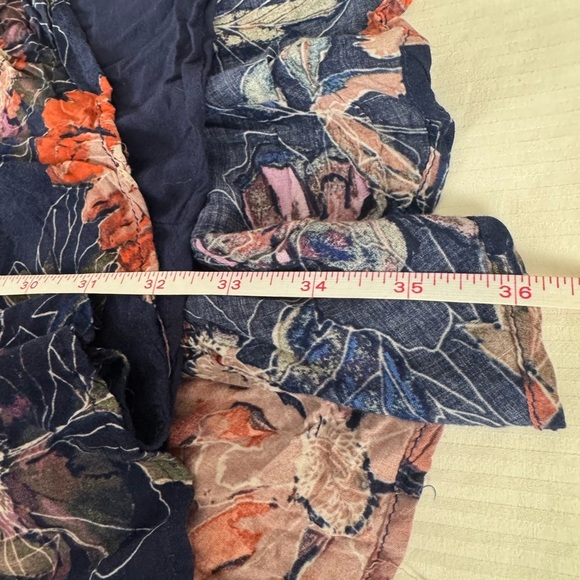 Free People Womens Indie Boho Navy Fairy Floral Trapeze 2 Dress Romantic Grunge - Picture 15 of 17